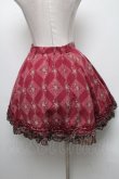 画像2: axes femme / 薔薇プリントスカート  ワイン S-25-04-25-060-AX-SK-HR-ZS (2)