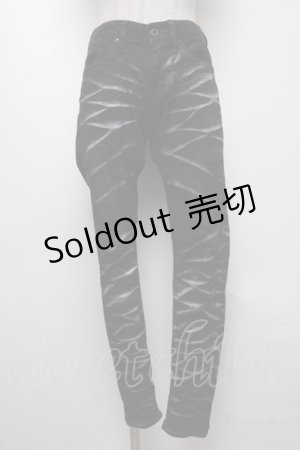 画像: CIVARIZE / ストレッチ入りパールバインダー立体加工スキニーパンツ 42 黒 S-25-04-25-072-GO-PA-AS-ZT482