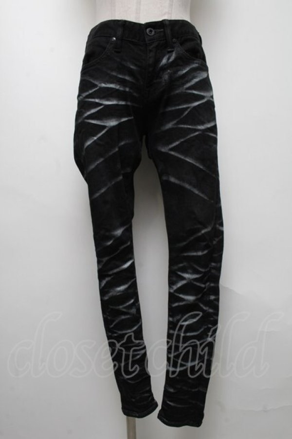 画像1: CIVARIZE / ストレッチ入りパールバインダー立体加工スキニーパンツ 42 黒 S-25-04-25-072-GO-PA-AS-ZS (1)