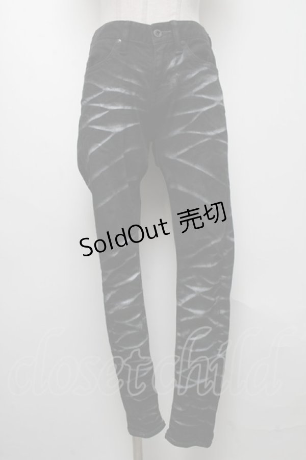 画像1: CIVARIZE / ストレッチ入りパールバインダー立体加工スキニーパンツ 42 黒 S-25-04-25-072-GO-PA-AS-ZT482 (1)