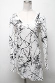 画像1: CIVARIZE / Destruction アシンメトリー変形カットソー 44 白ｘ黒 S-25-04-25-008-GO-TO-AS-ZS (1)