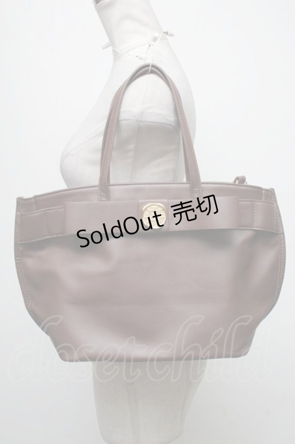 画像1: m petit by misako / AMリボン2wayバッグ  ブラウン S-25-04-25-002-LO-BG-AS-ZS (1)