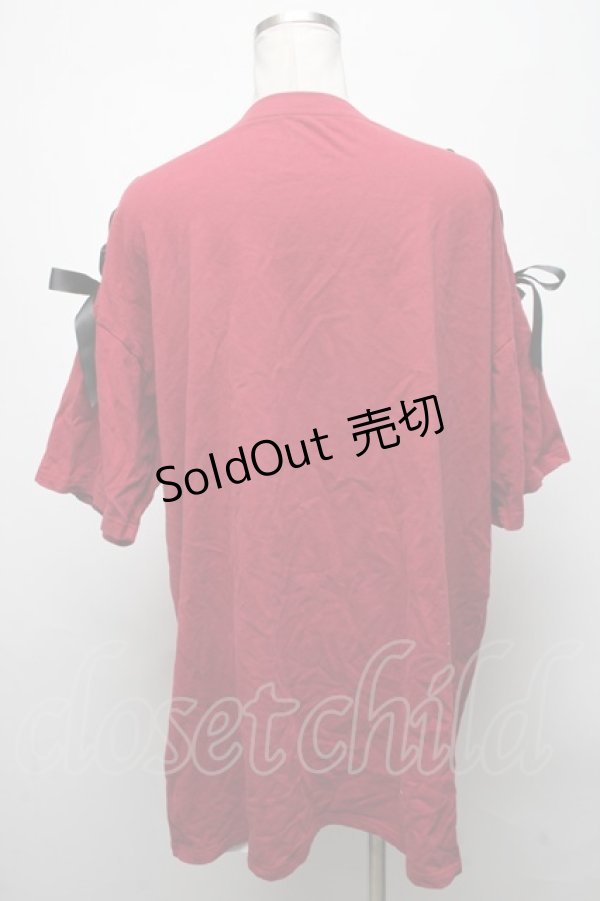 画像2: Secret Honey / デビルバニービッグTシャツ  ワイン S-25-04-25-016-CA-OP-AS-ZS (2)