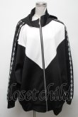 画像1: CIVARIZE / 切り替えポンチョパーカー  黒ｘ白 S-25-04-25-017-GO-TO-AS-ZS (1)
