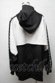 画像2: CIVARIZE / 切り替えポンチョパーカー  黒ｘ白 S-25-04-25-017-GO-TO-AS-ZS (2)