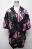 画像1: NieR Clothing / 半袖パーカー  黒 S-25-04-25-019-PU-TO-AS-ZS (1)