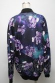 画像2: TRAVAS TOKYO / Patterned All Over Zip Blouson/総柄ポンチブルゾン  黒 S-25-04-25-020-PU-JA-AS-ZS (2)