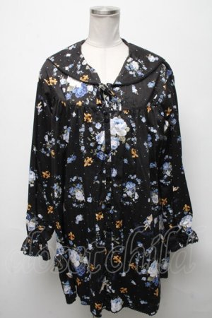 画像: Physical Drop / セーラーチュニックワンピース  黒 S-25-04-25-021-LO-OP-AS-ZS