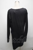 画像2: CIVARIZE / Mover プリンテッドドレープカットソー 44 黒 S-25-04-25-025-GO-TO-AS-ZS (2)