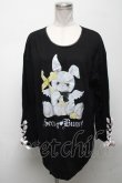 画像1: Secret Honey / ウサギプリントTシャツ  黒 S-25-04-25-026-CA-TS-AS-ZS (1)