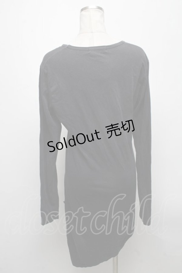 画像2: CIVARIZE / スカルプリントロングカットソー 44 黒 S-25-04-25-027-GO-TO-AS-ZS (2)