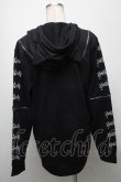 画像2: NieR Clothing / ZIPデザインパーカー  黒 S-25-04-25-030-PU-TO-AS-ZS (2)