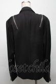 画像2: CIVARIZE / ショルダーZIPデザインテーラードジャケット  黒 S-25-04-25-032-GO-JA-AS-ZS (2)