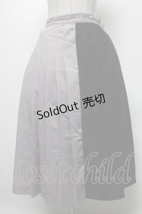 画像1: axes femme POETIQUE /レース切替スカート  グレーｘ黒 S-25-04-25-044-AX-SK-AS-ZI (1)