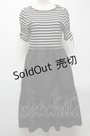 画像: MILK / Harborワンピース  黒ｘ白 S-25-04-27-062-ML-OP-HR-ZT090