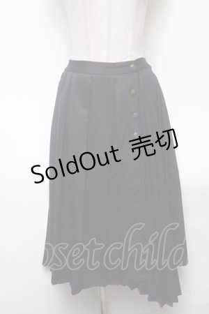 画像: axes femme / プリーツスカート  紺 S-25-04-27-074-AX-SK-ET-ZS
