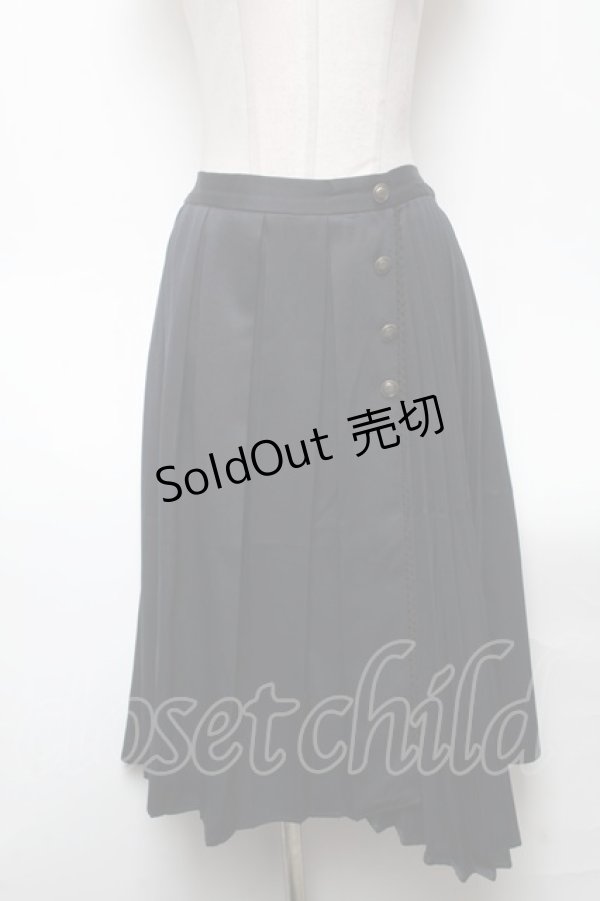 画像1: axes femme / プリーツスカート  紺 S-25-04-27-074-AX-SK-ET-ZS (1)