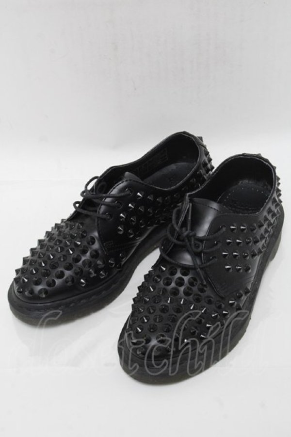 画像1: Dr.Martens （Getta Grip） / スタッズ3ホールシューズ  黒 S-25-04-27-011-PU-SH-HR-ZS (1)