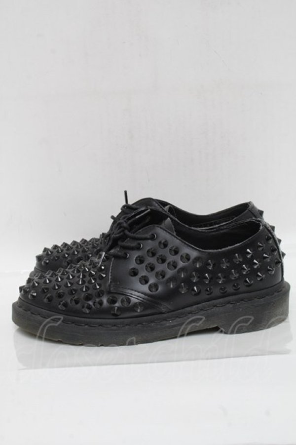 画像2: Dr.Martens （Getta Grip） / スタッズ3ホールシューズ  黒 S-25-04-27-011-PU-SH-HR-ZS (2)