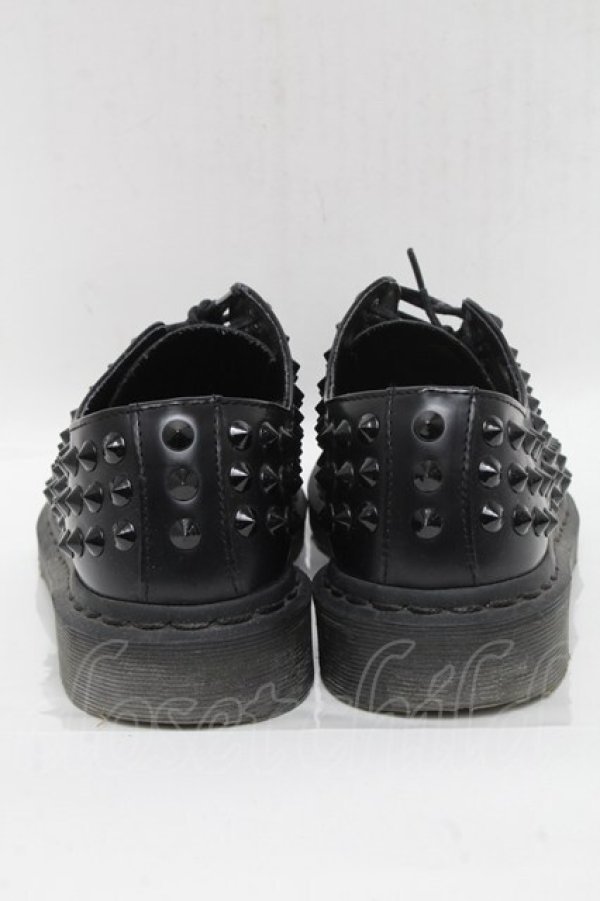 画像3: Dr.Martens （Getta Grip） / スタッズ3ホールシューズ  黒 S-25-04-27-011-PU-SH-HR-ZS (3)