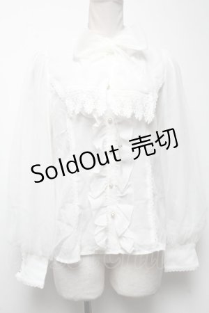 画像: axes femme kawaii / クラシックブラウス  白 S-25-04-27-016-AX-BL-HR-ZS