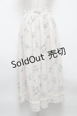 画像: axes femme / 花柄裾切替ガウチョ  キナリ S-25-04-28-055-AX-PA-HR-ZS