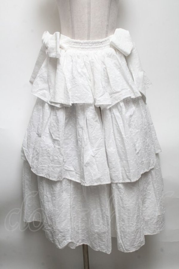 画像1: axes femme kawaii / コットンレーススカート  白 S-25-04-28-061-AX-SK-HR-ZS (1)