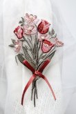 画像3: axes femme / ブーケ刺繍ショートカーデ  白 S-25-04-28-009-AX-TO-HR-ZS (3)
