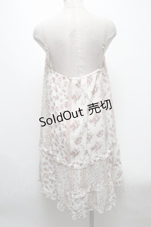 画像2: axes femme / カットソーローズ柄チュニ  ピンク S-25-04-28-001-AX-OP-AS-ZS (2)