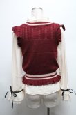 画像2: axes femme POETIQUE / アーガイルニットベスト付きブラウス  ベージュ S-25-04-28-024-AX-TO-HR-ZS (2)