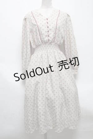 画像: axes femme POETIQUE / 小花柄ロングワンピース  オフ S-25-04-28-031-AX-OP-HR-ZS