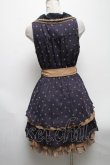 画像2: axes femme / ドットシフォン切替ワンピース  紺 S-25-04-28-037-AX-TO-HR-ZS (2)