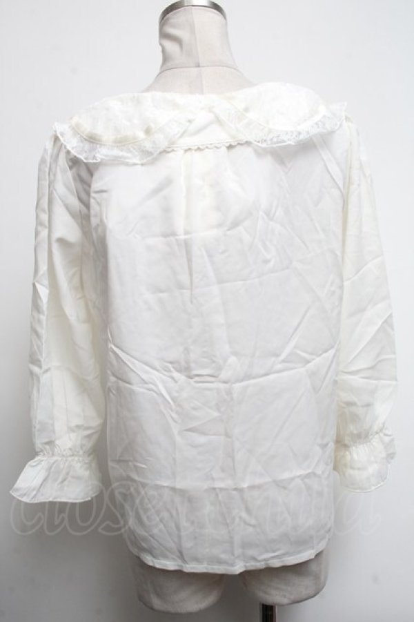 画像2: axes femme POETIQUE / リボン付きダブルカラーブラウス  キナリ S-25-04-28-005-AX-BL-HR-ZS (2)