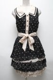 画像1: axes femme / ドットシフォン切替ワンピース  黒 S-25-04-28-046-AX-TO-HR-ZS (1)