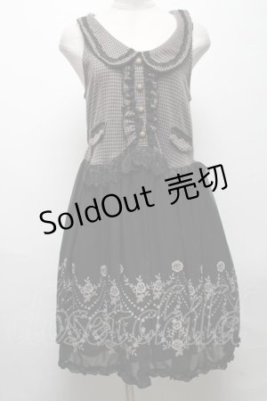 画像: axes femme / ベスト切替ワンピース  黒 S-25-04-28-047-AX-TO-HR-ZS