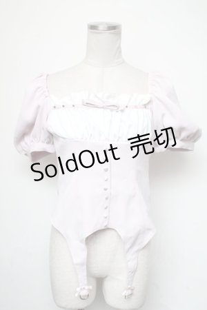 画像: AVENCHUMU / Girls leather ribbon blouse  ピンク S-25-05-01-001-LO-TO-AS-ZS