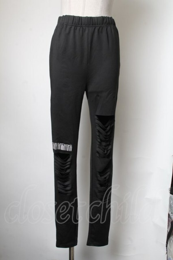 画像1: NieR Clothing / レギンス  黒 S-25-05-01-057-PU-PA-AS-ZS (1)