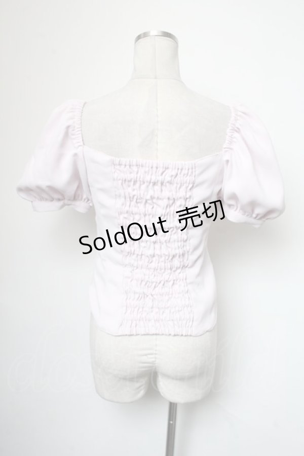 画像2: AVENCHUMU / Girls leather ribbon blouse  ピンク S-25-05-01-001-LO-TO-AS-ZS (2)