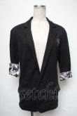 画像1: PUNK / 切替スウェットトップス  黒 S-25-05-01-012-PU-TO-HR-ZS (1)