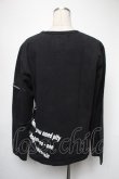 画像2: no future / プリント長袖プルオーバー  黒 S-25-05-01-013-PU-TS-HR-ZS (2)