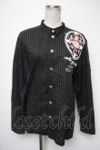 画像1: no future / ラメストライプptシャツ  黒 S-25-05-01-015-PU-TS-HR-ZS (1)