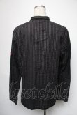 画像2: no future / ラメストライプptシャツ  黒 S-25-05-01-015-PU-TS-HR-ZS (2)