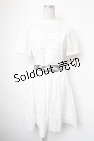 画像: Jane Marple / レーストリミングのビスクドールワンピース  白 S-25-05-01-019-JM-OP-HR-ZS