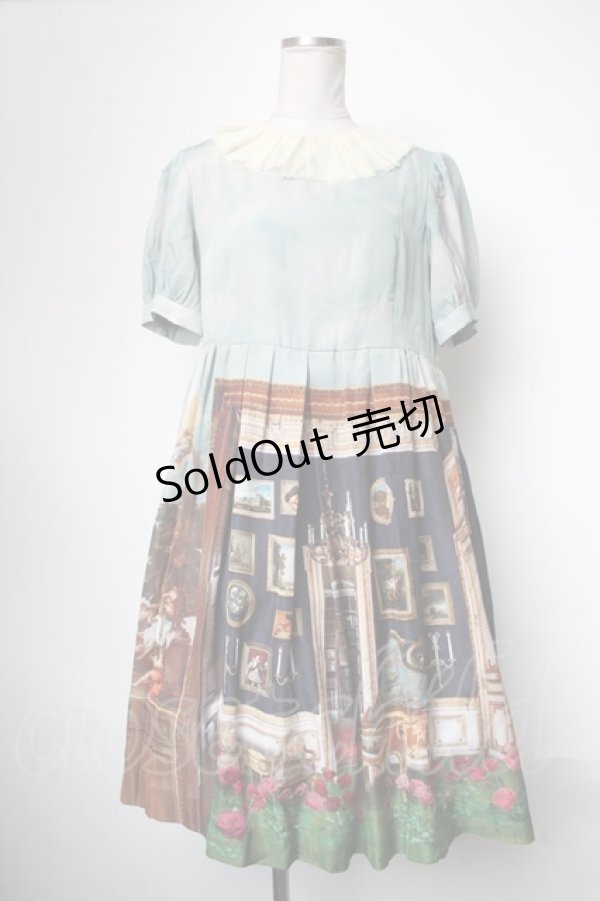 画像1: Jane Marple / English Manor Houseミニワンピース  ミント S-25-05-01-022-JM-OP-HR-ZS (1)