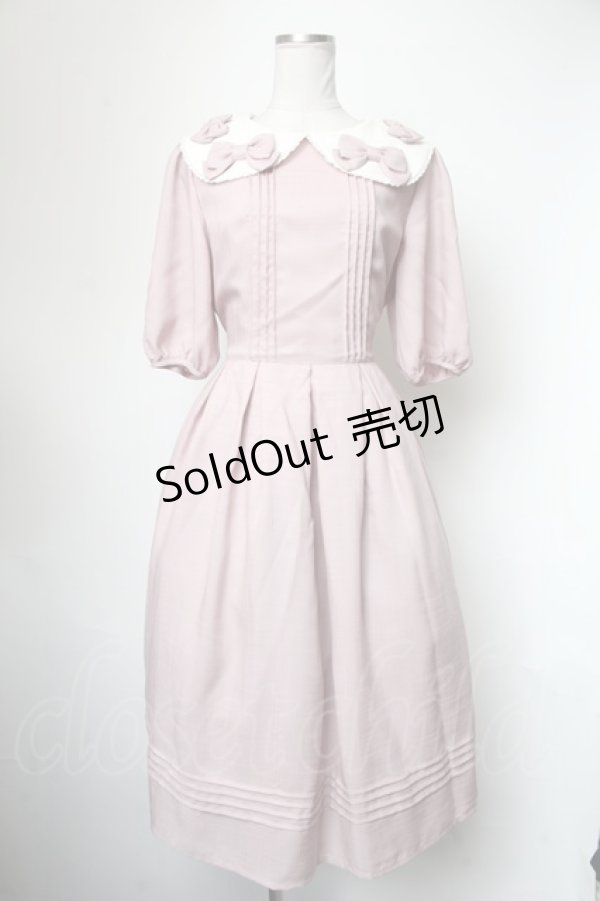 画像1: Melody BasKet / リボンいっぱいワンピース  ピンク S-25-05-01-025-LO-OP-HR-ZS (1)