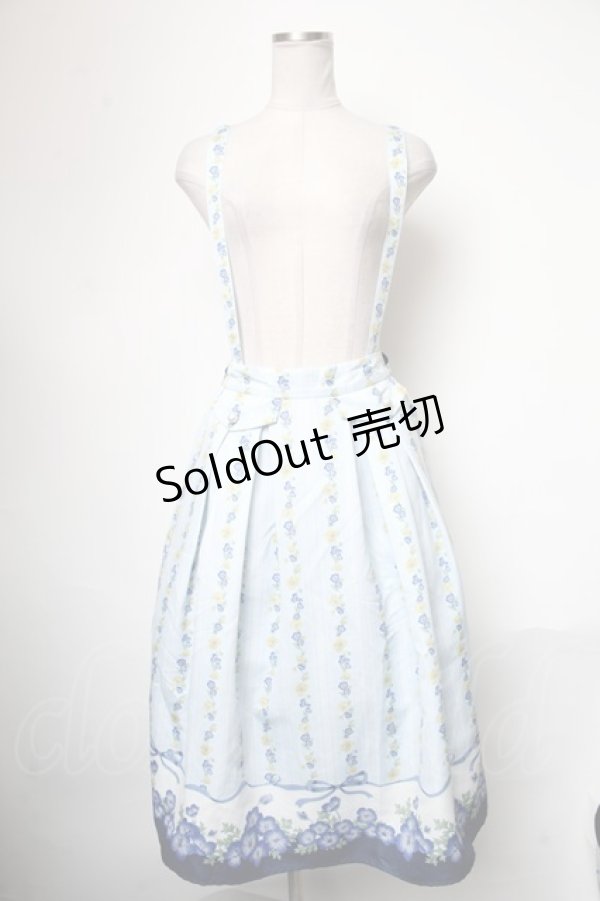 画像1: axes femme / スカート  サックス S-25-05-01-038-AX-SK-ET-ZI (1)