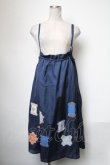 画像1: Jane Marple / Cartes A Filsのデコパージュキャミソールワンピース  紺 S-25-05-01-043-JM-OP-HR-ZS (1)