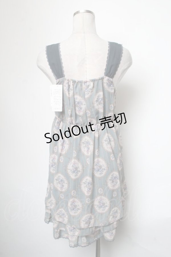画像2: axes femme / ローズミラー柄チェーンチュニック  グリーン S-25-05-01-044-AX-TO-AS-ZS (2)