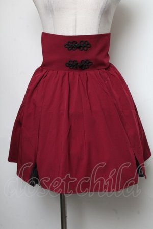画像: Ank Rouge / サス付きスカート  ワイン S-25-05-03-053-CA-SK-AS-ZS