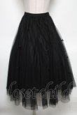 画像1: axes femme POETIQUE / チュール＆ベロアリバーシブルスカート  黒 S-25-05-03-057-AX-SK-HR-ZS (1)